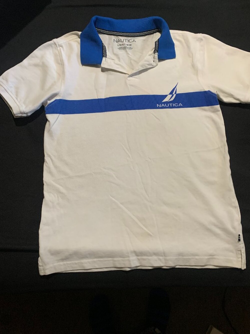 Boys size Large 14/16 Nautica Polo style shirt for sale